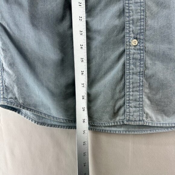 VTG Warner Bros. Shirt Adult XS Looney Tunes Denim Embroidered Button Down Blue - Picture 13 of 13